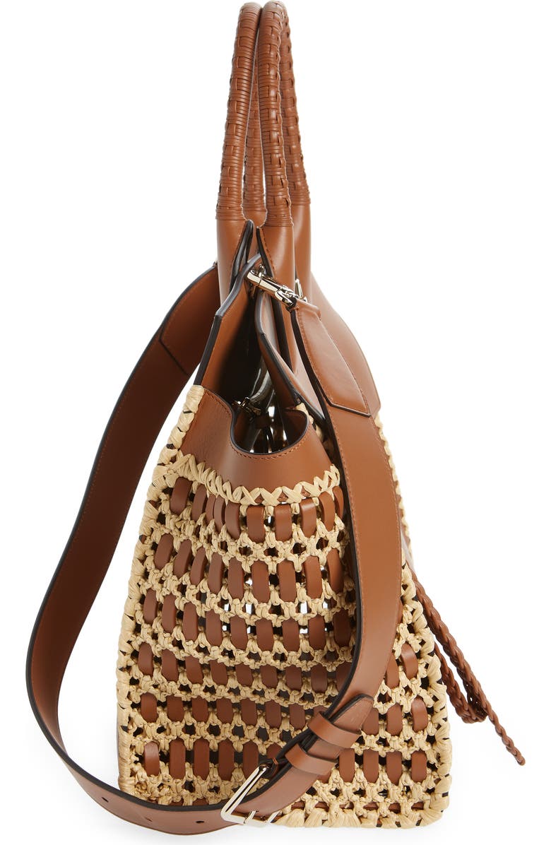 FERRAGAMO The Studio Soft Woven Top Handle Bag, Alternate, color,