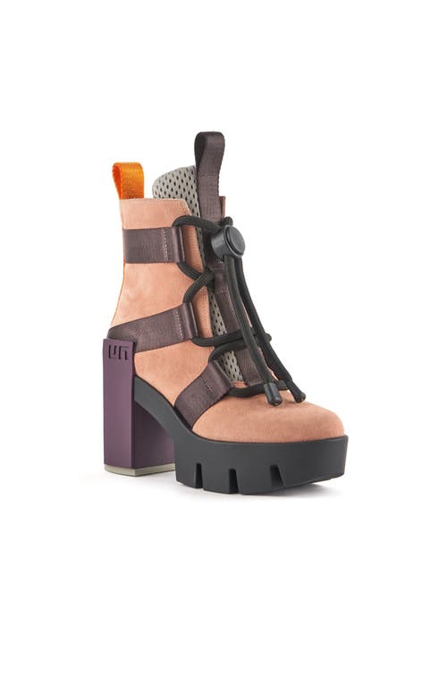 United Nude Grip Nomad Mid Platform Lug Bootie In Canyon
