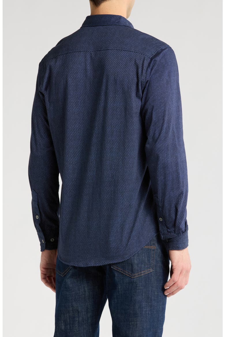 Ohdat Button-Up Shirt, Alternate, color, NAVY