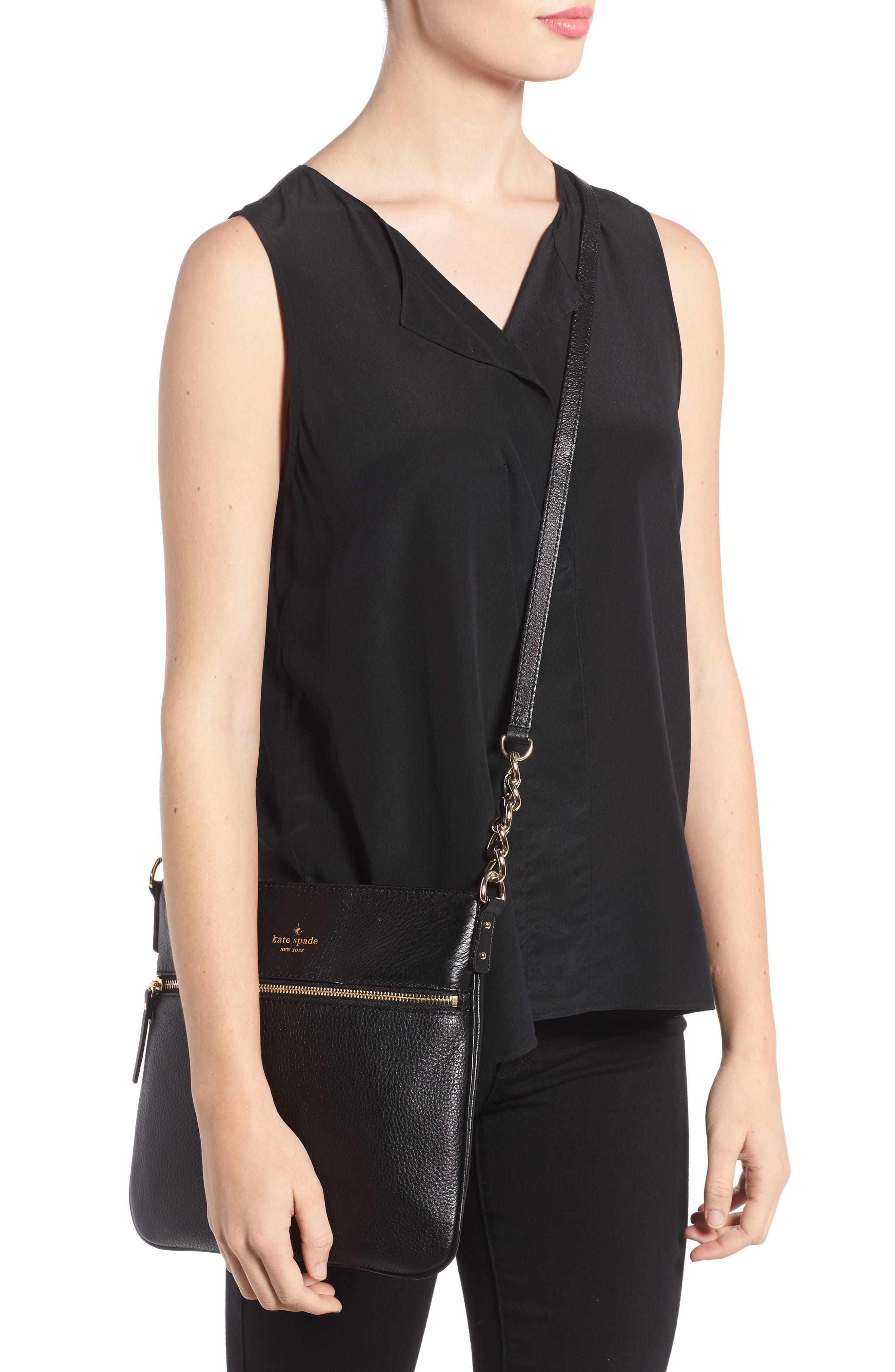 Kate Spade New York 'cobble hill - ellen' leather crossbody bag, Alternate, color, 