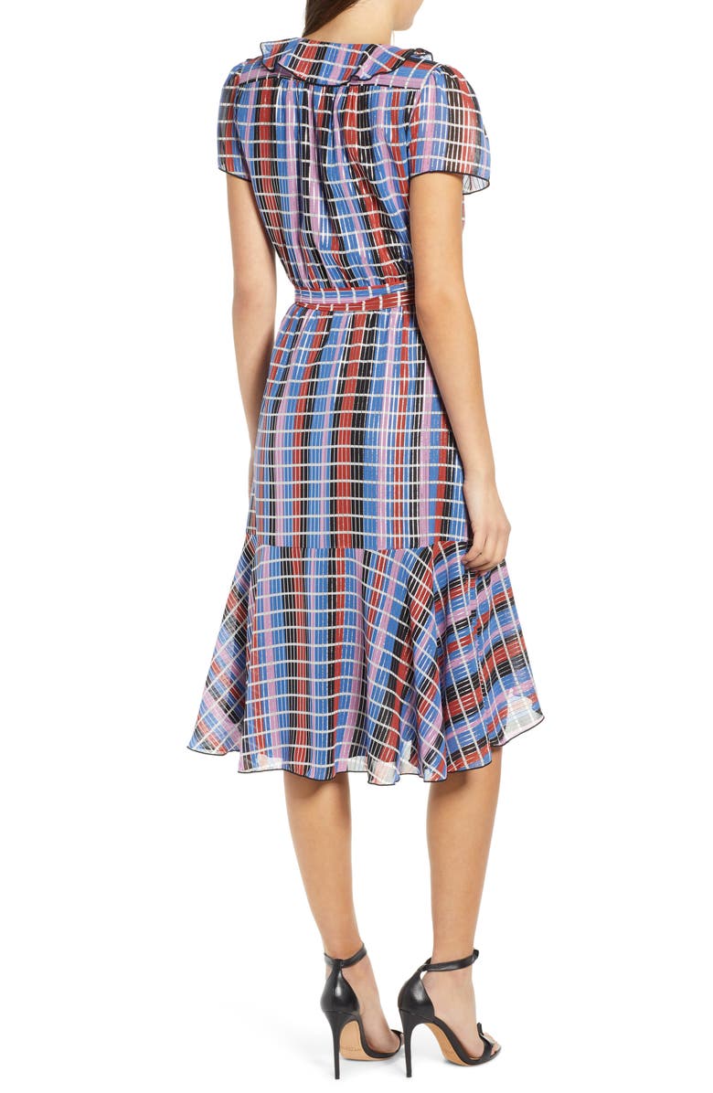 WAYF Sutton Wrap Dress, Alternate, color, Stripe Foil