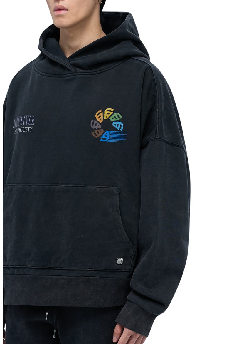 UNITED HOOD, Alternate, color, BLACK