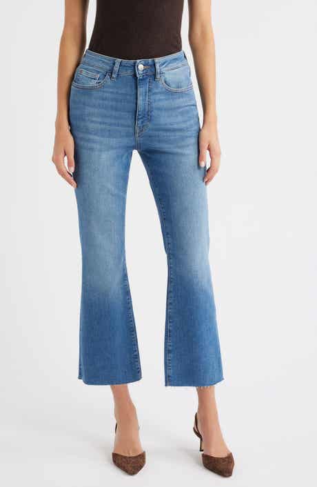 WARP+WEFT PSP High Waist Crop Bootcut Jeans