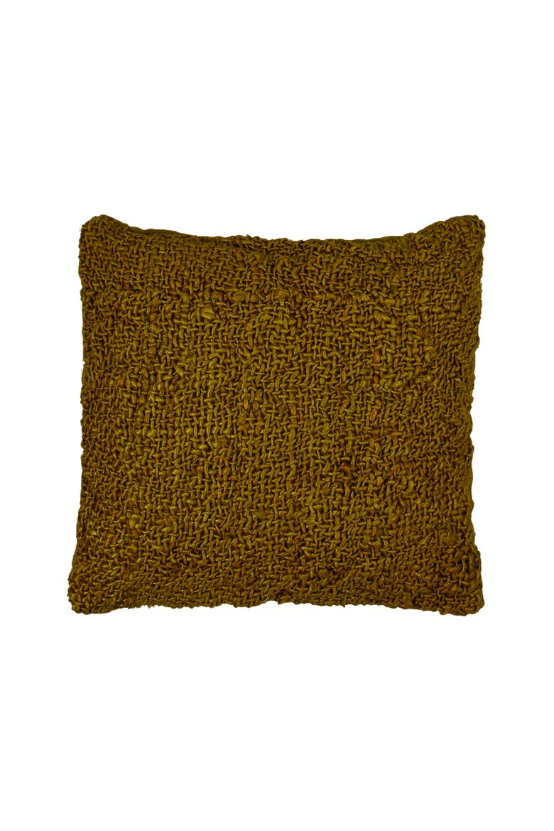 Woven Pillow, Main, color, Yellow