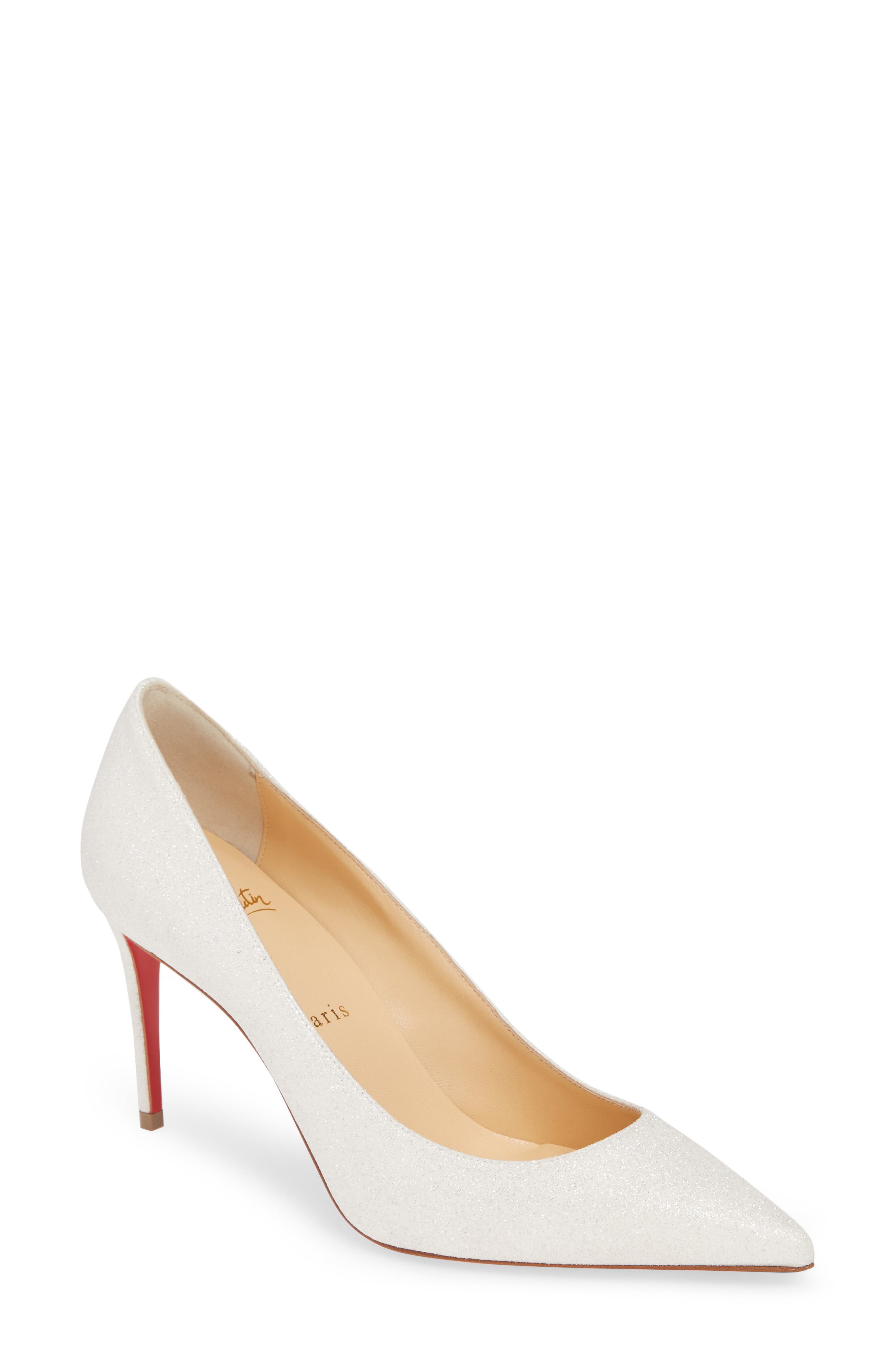 Christian Louboutin Kate Glitter Pointy Toe Pump, Main, color, 