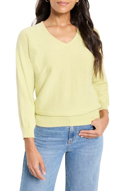 Easy Cotton V-Neck Sweater
