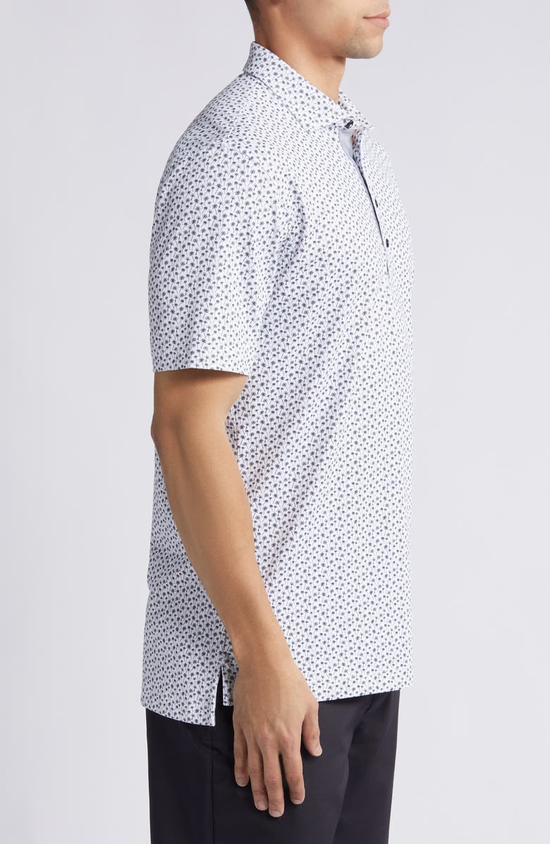 johnnie-O Kailua Palm Tree Print Piqué Performance Golf Polo, Alternate, color, 