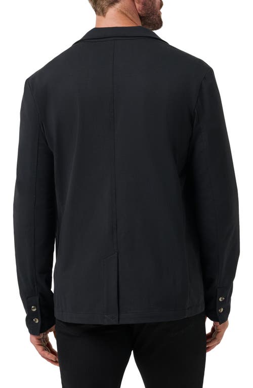 Travismathew Stretchknit Cotton Blend Blazer In Black