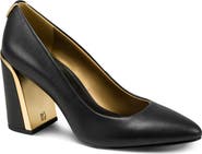 DONNA KARAN Romina Block Heel Pump