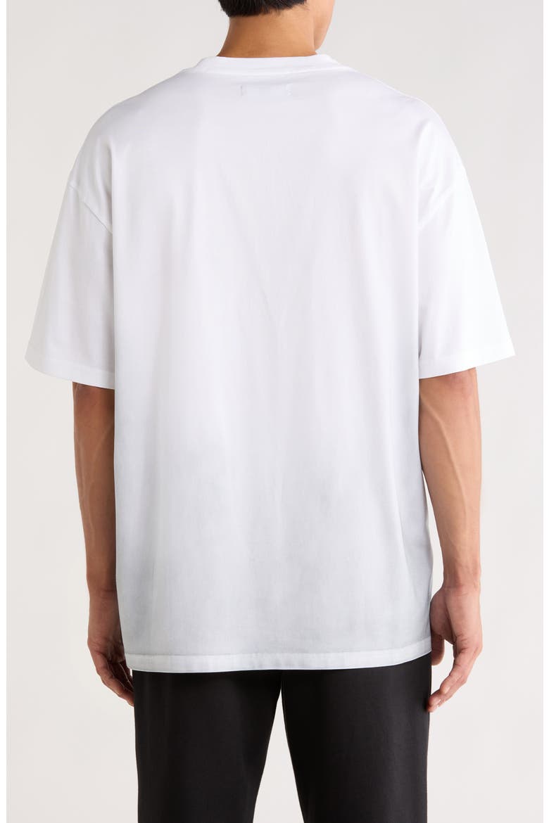 Oversized Graphic Mercerized Cotton T-Shirt, Alternate, color, WHITE