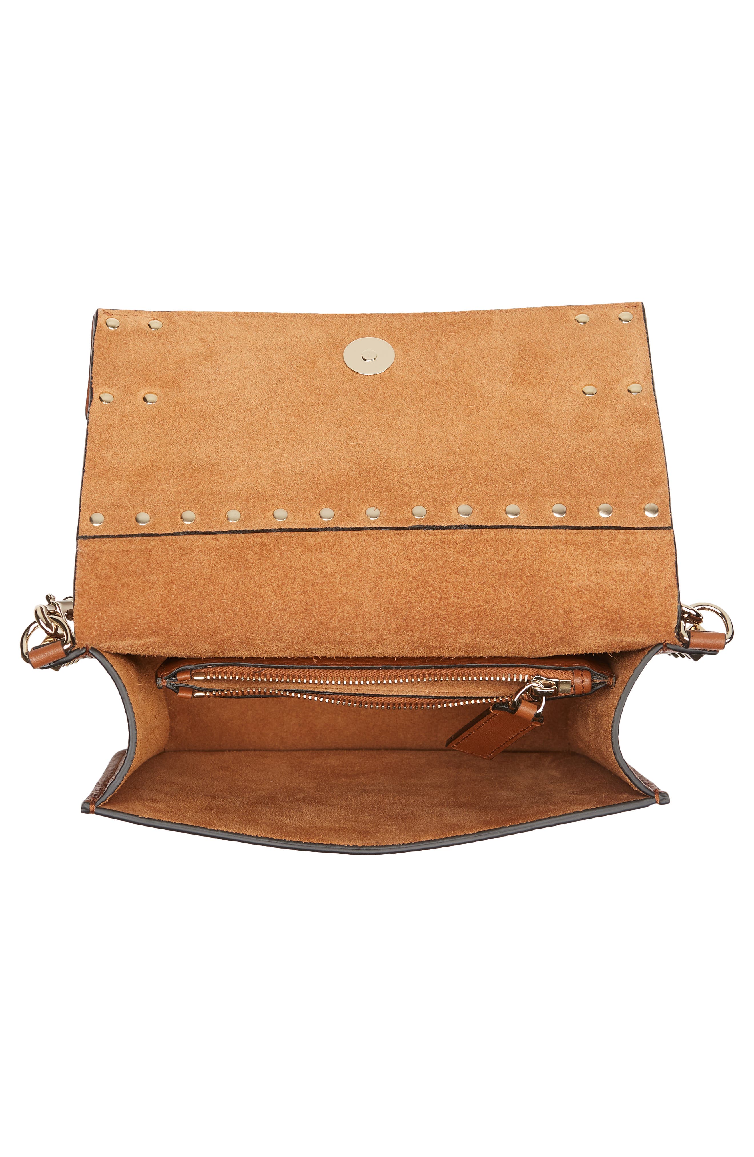 Valentino Garavani Small Rockstud Leather Shoulder Bag, Alternate, color, 