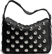 Khaite Small Elena Stud Leather Shoulder Bag