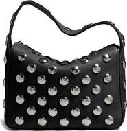 Khaite Small Elena Stud Leather Shoulder Bag