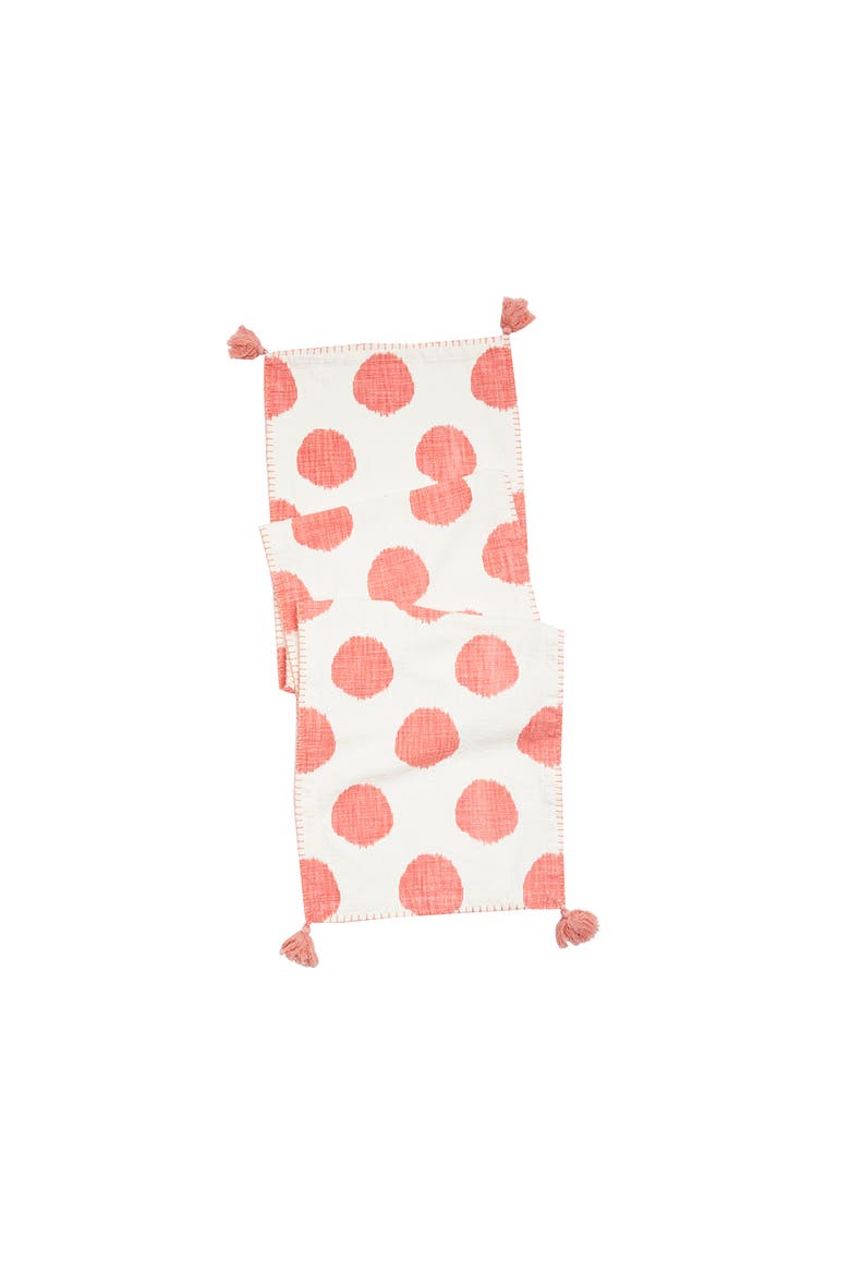 Dot Table Runner, Main, color, Pink