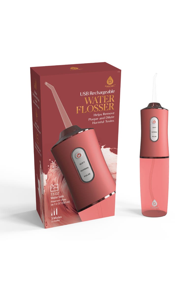 Water Flosser for Plaque Removal, Main, color, Pink