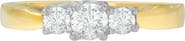 Haus of Brilliance 14K Two-Toned Gold 1/2 CTTW Round-cut Diamond Ring