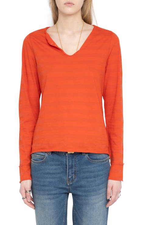 Tunisien Voltaire Stripe Top