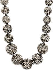 Kenneth Jay Lane Pavé Ball Necklace