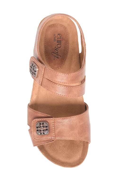 Eurosoft Gallantin Wedge Sandal In Luggage