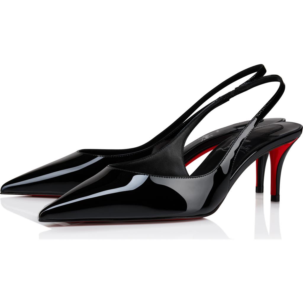 Christian Louboutin Miss Z Pointed Toe Slingback Pump In Black
