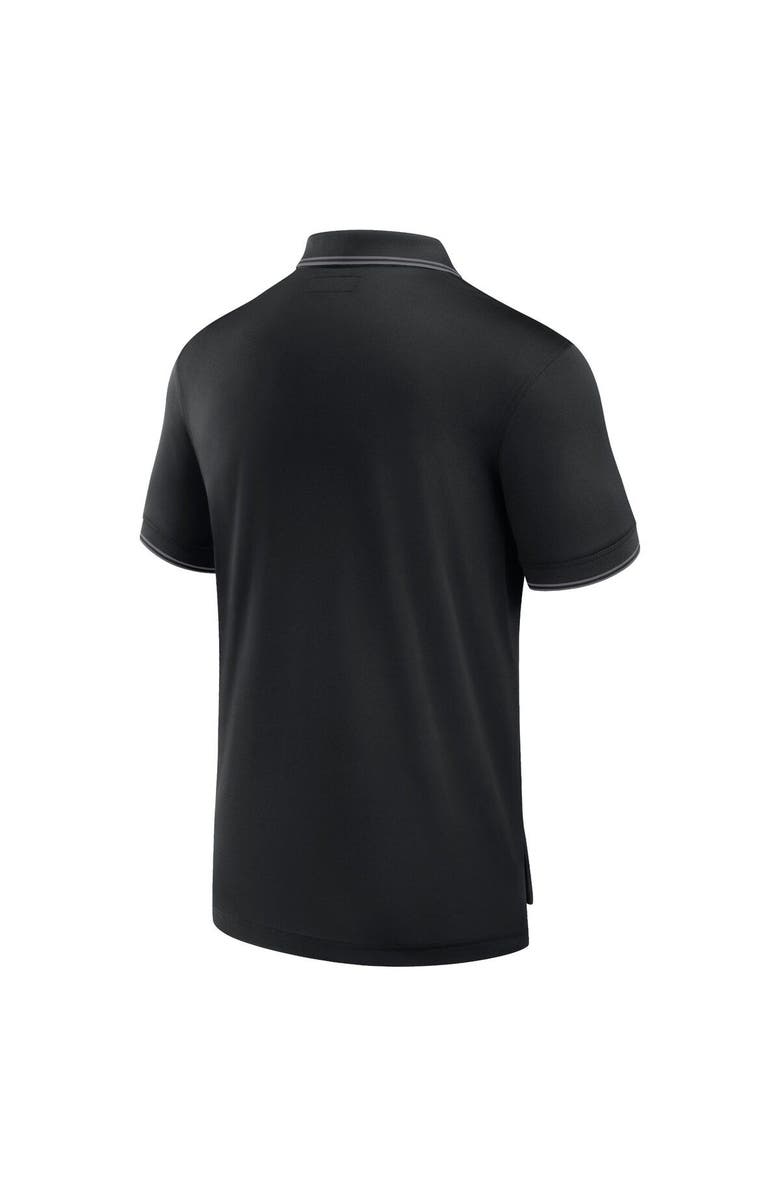Fanatics Signature Men's Fanatics Signature Black Las Vegas Raiders Pique Polo Shirt, Alternate, color, 