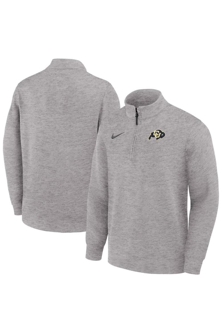 Men's Nike Gray Colorado Buffaloes Coaches Dri-FIT Half-Zip Pullover, Main, color, Gray