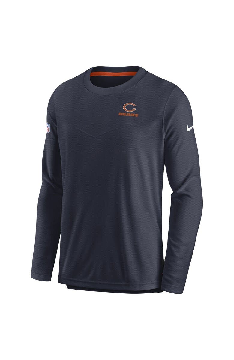 Nike Men's Nike Navy Chicago Bears Sideline Lockup Performance Long Sleeve T-Shirt, Alternate, color, Navy