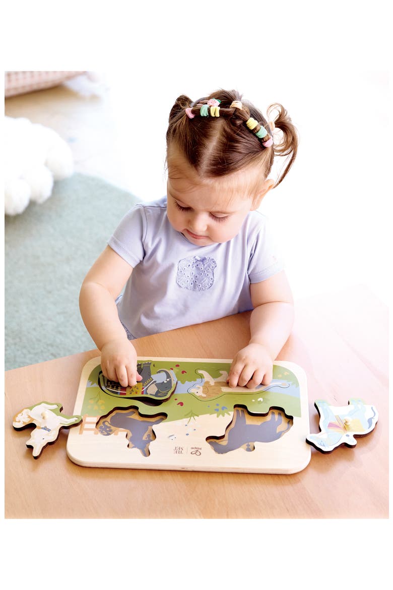 x The Met Majestic Animals Peg Puzzle, Alternate, color, MULTIPLECOLOR