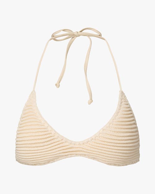 Weworewhat V-neck Tie Top In Off-white