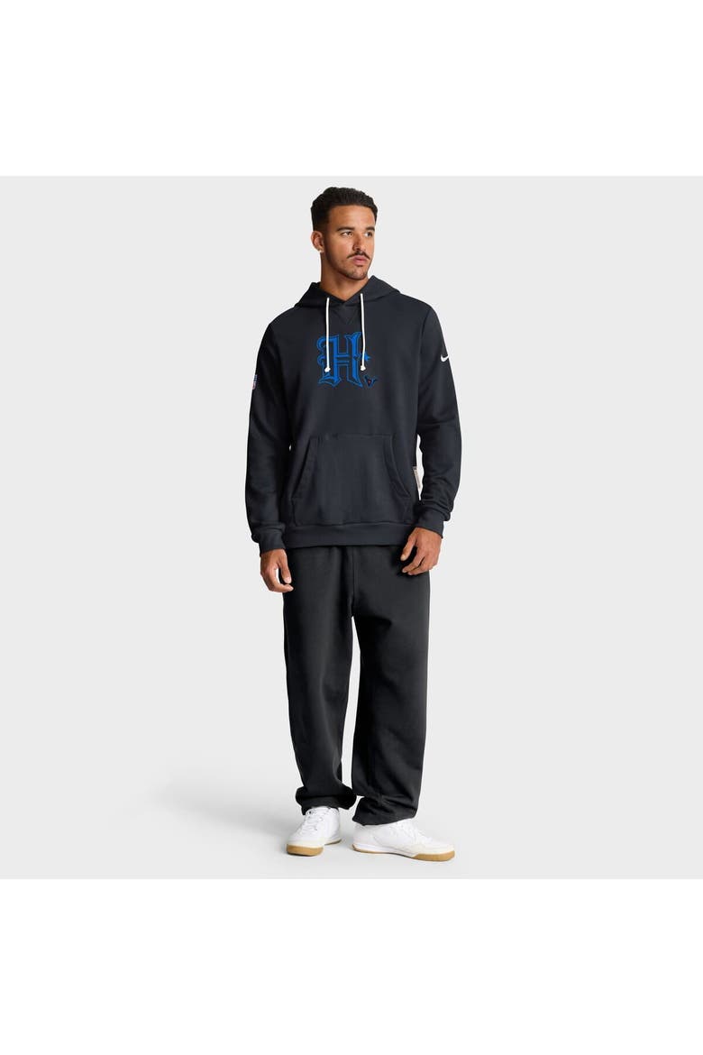 Men's Nike Navy Houston Texans  Sideline Offensive Set Play Performance Pullover Hoodie, Alternate, color, Navy