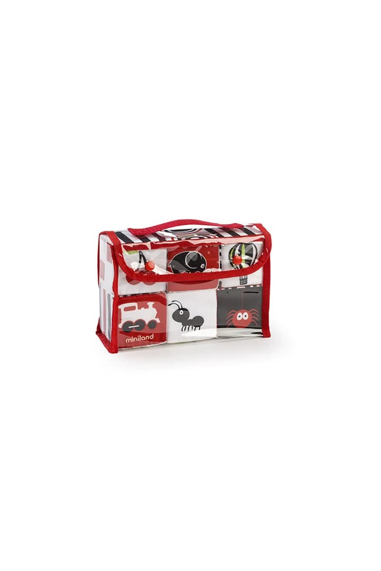 First Senses 6 Cubes Set, Alternate, color, Red Multi