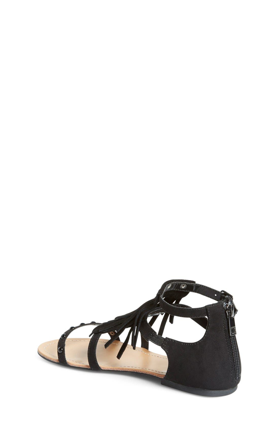 Ivanka Trump 'Bey' Fringe Sandal, Alternate, color, 