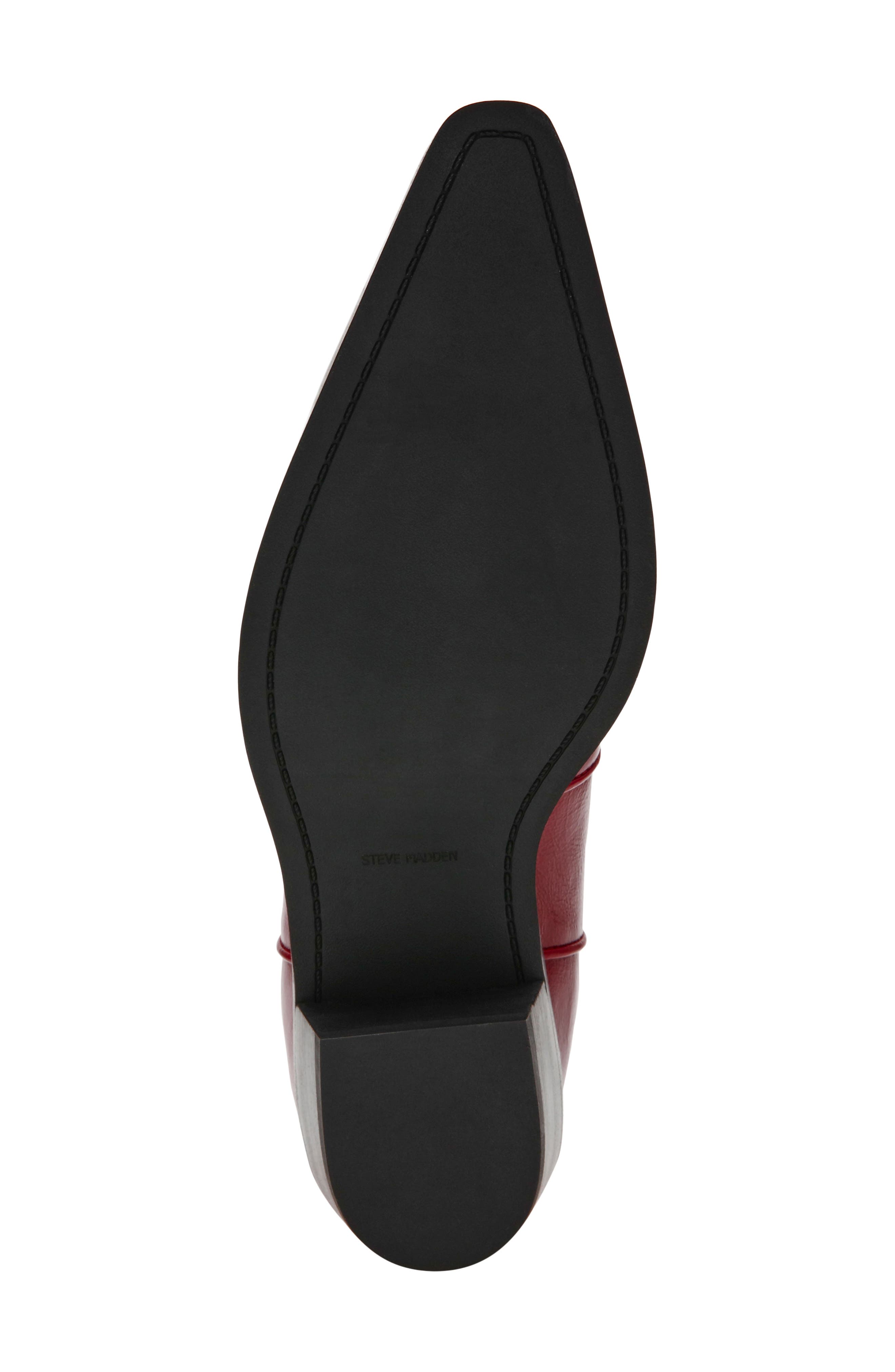 Vinny Leather Boot, Alternate, color, RED LEATHER