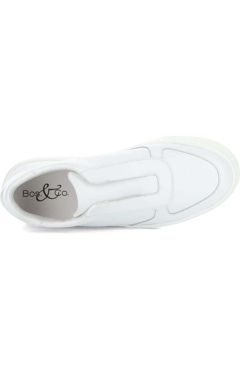 Bos. & Co. Magali Platform Slip-On Sneaker, Alternate, color, White Verona/ Patent