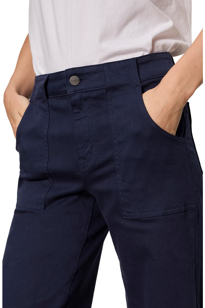 Insider High Waist Cropped Straight Leg Jeans, Alternate, color, NAVY BLUE