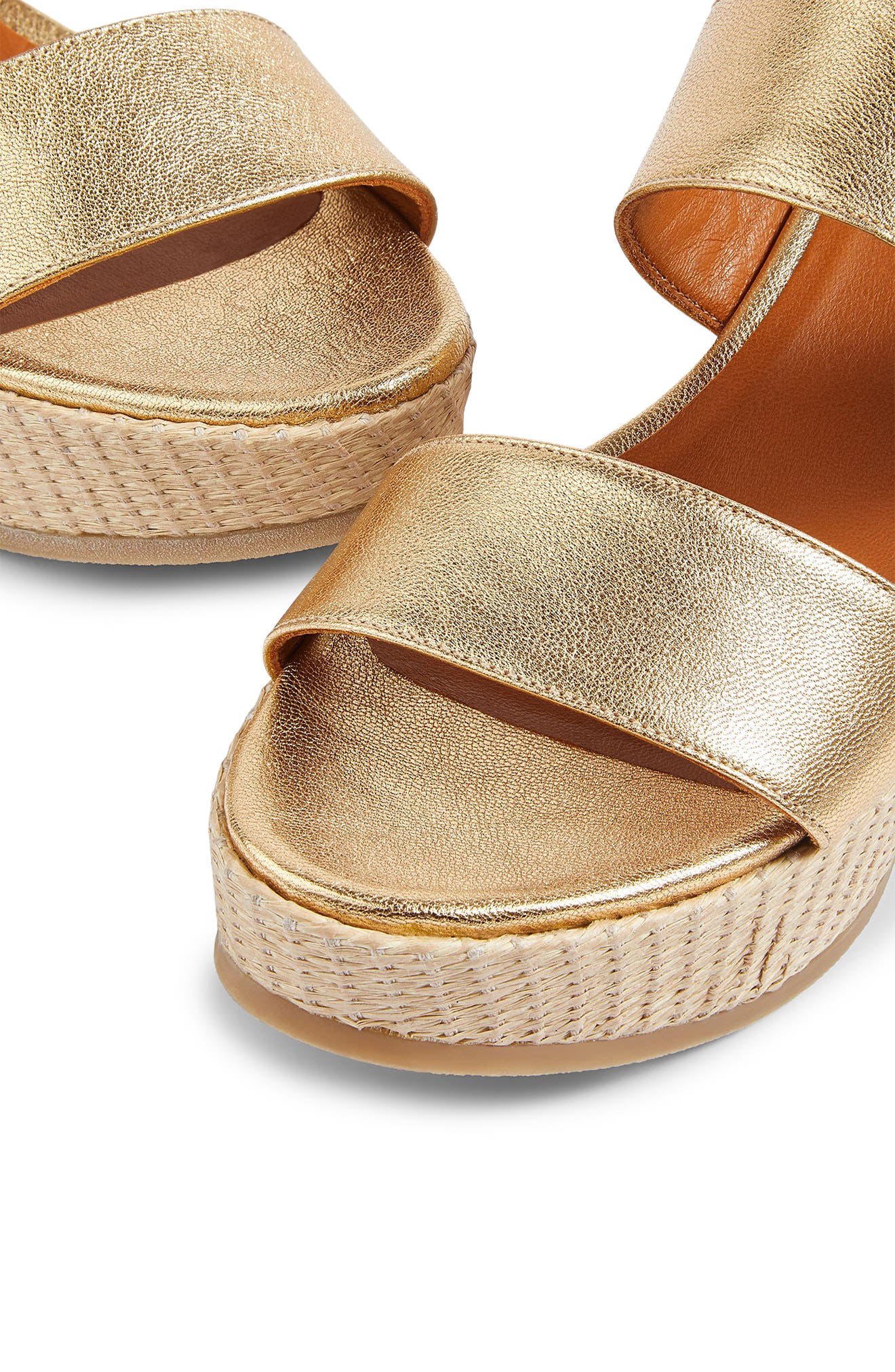 LK Bennett Adiana Platform Slingback Sandal, Alternate, color, Soft Gold