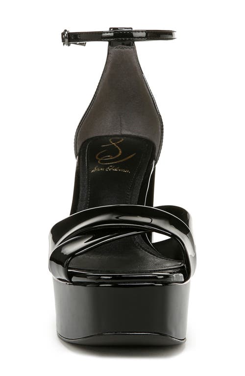 Sam Edelman Jullian Ankle Strap Platform Sandal In Black