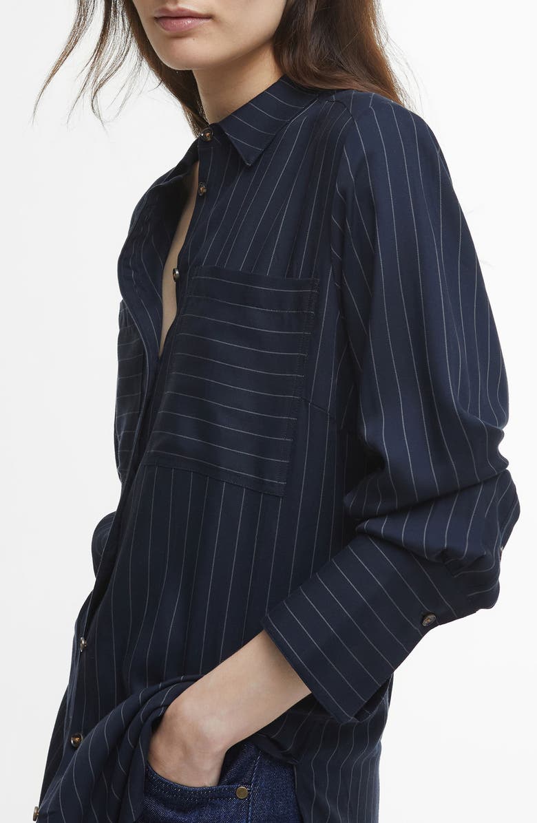 Barbour Carrie Pinstripe Button-Up Shirt, Alternate, color,