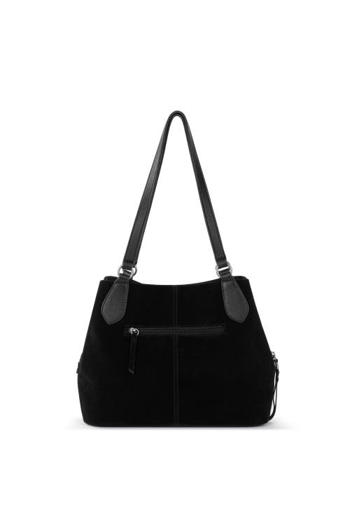 The Sak Melrose Satchel Bag In Neutral Suede Block