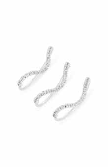 NORDSTROM RACK Set of 3 Cubic Zirconia Tennis Rings