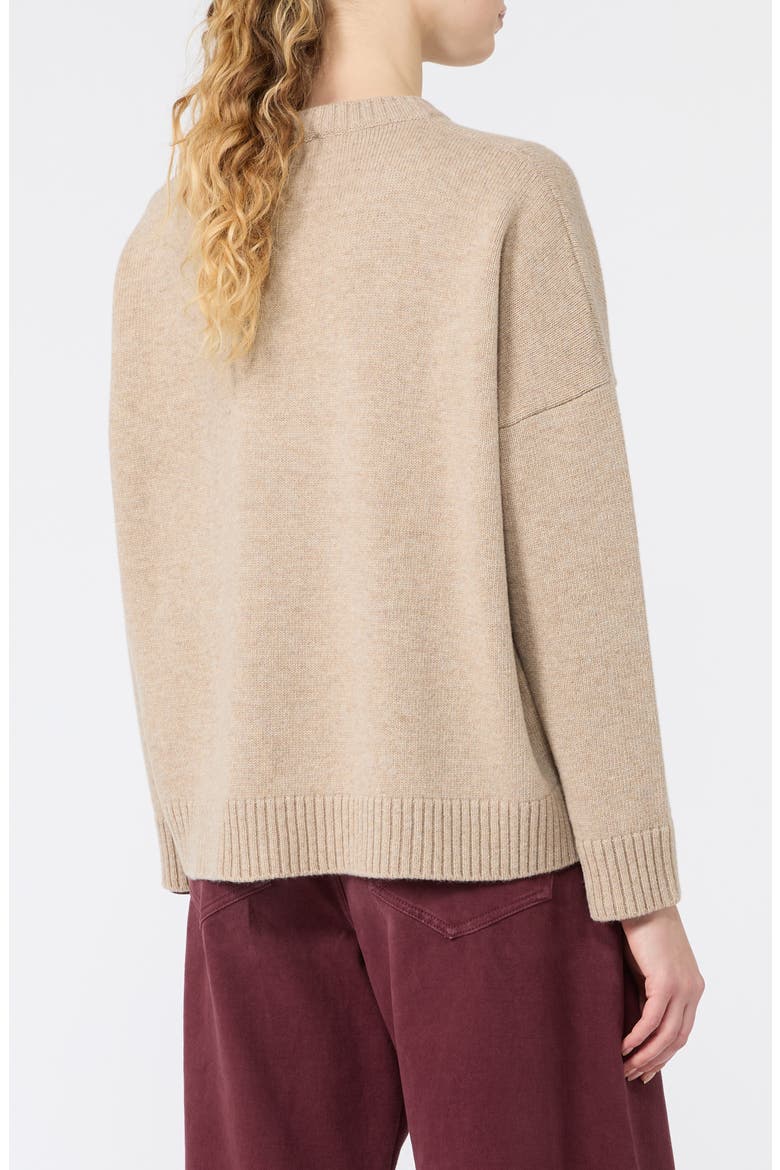 Pavidi Intarsia Virgin Wool Sweater, Alternate, color, SAND