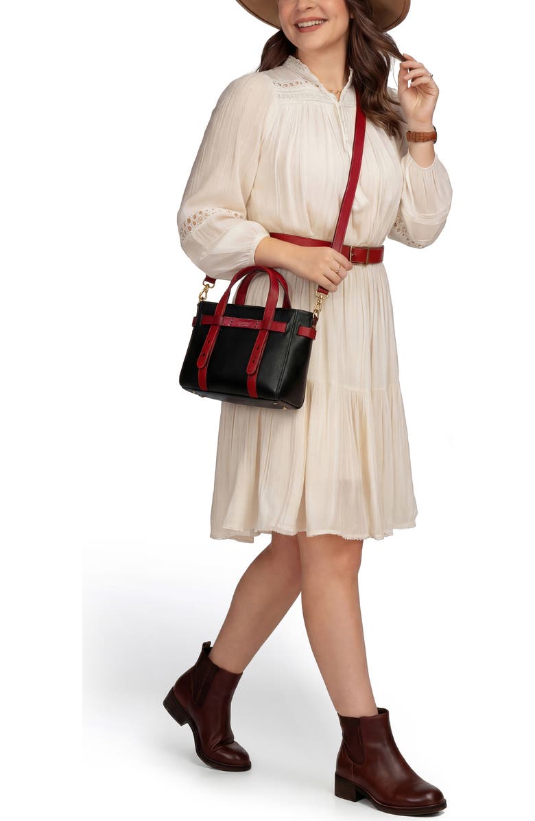 OLD TREND Westland Leather Mini Tote, Alternate, color, Black