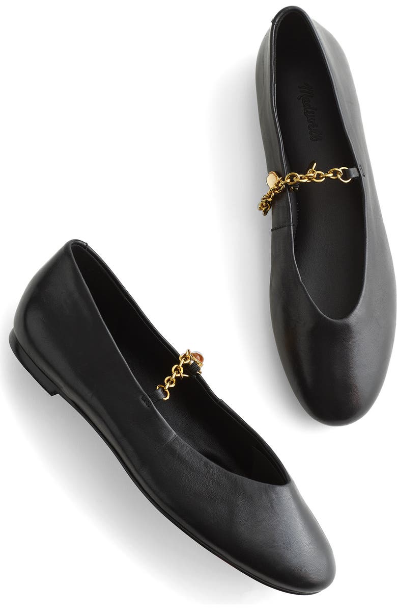 Madewell Remy Mary Jane Flat, Alternate, color, True Black