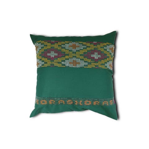 Handwoven Ikat Pillow Cover