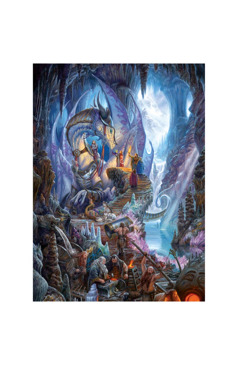 Cobble Hill Dragonforge 1000 Piece Puzzle, Alternate, color, Multicolored