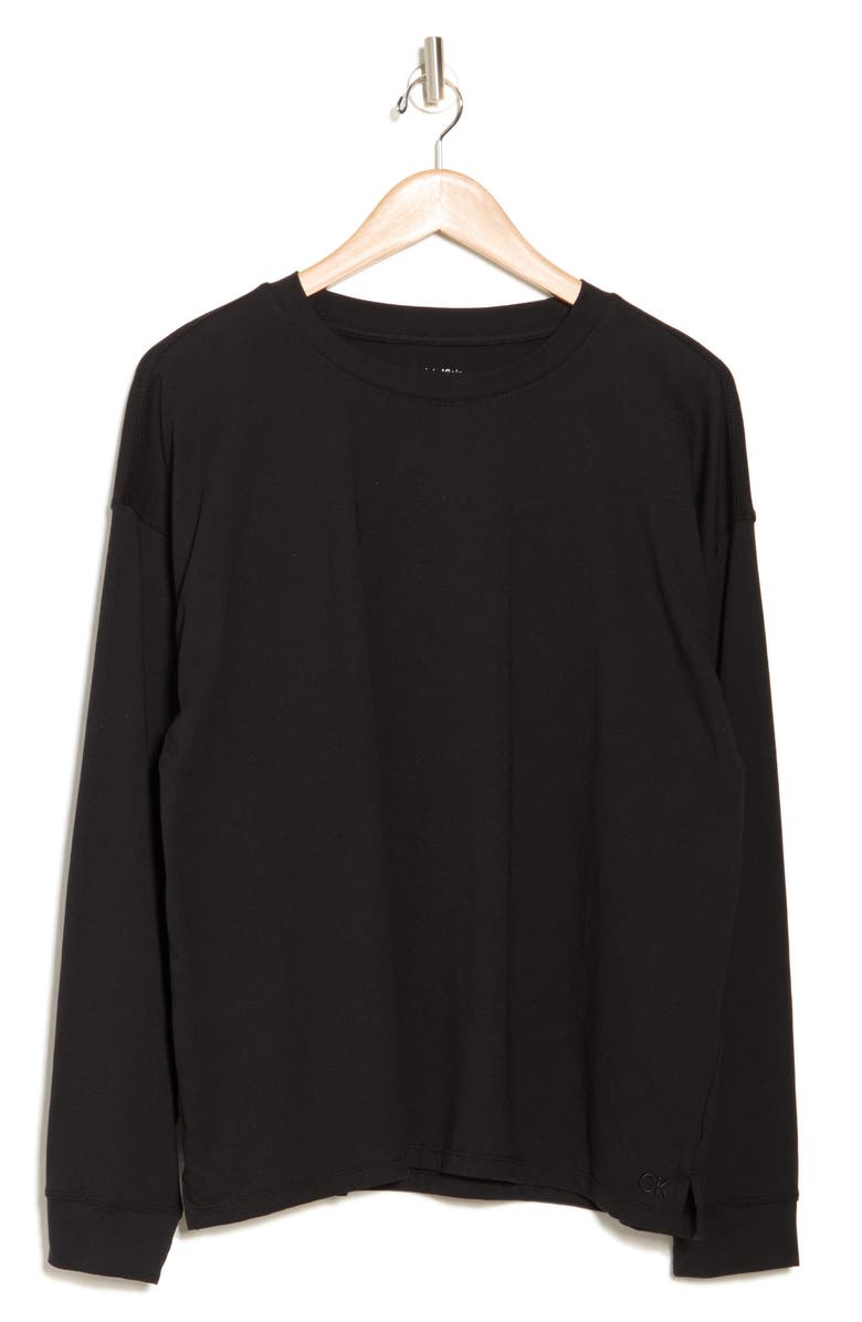 CALVIN KLEIN PERFORMANCE Embroidered Cotton Sweatshirt, Alternate, color,