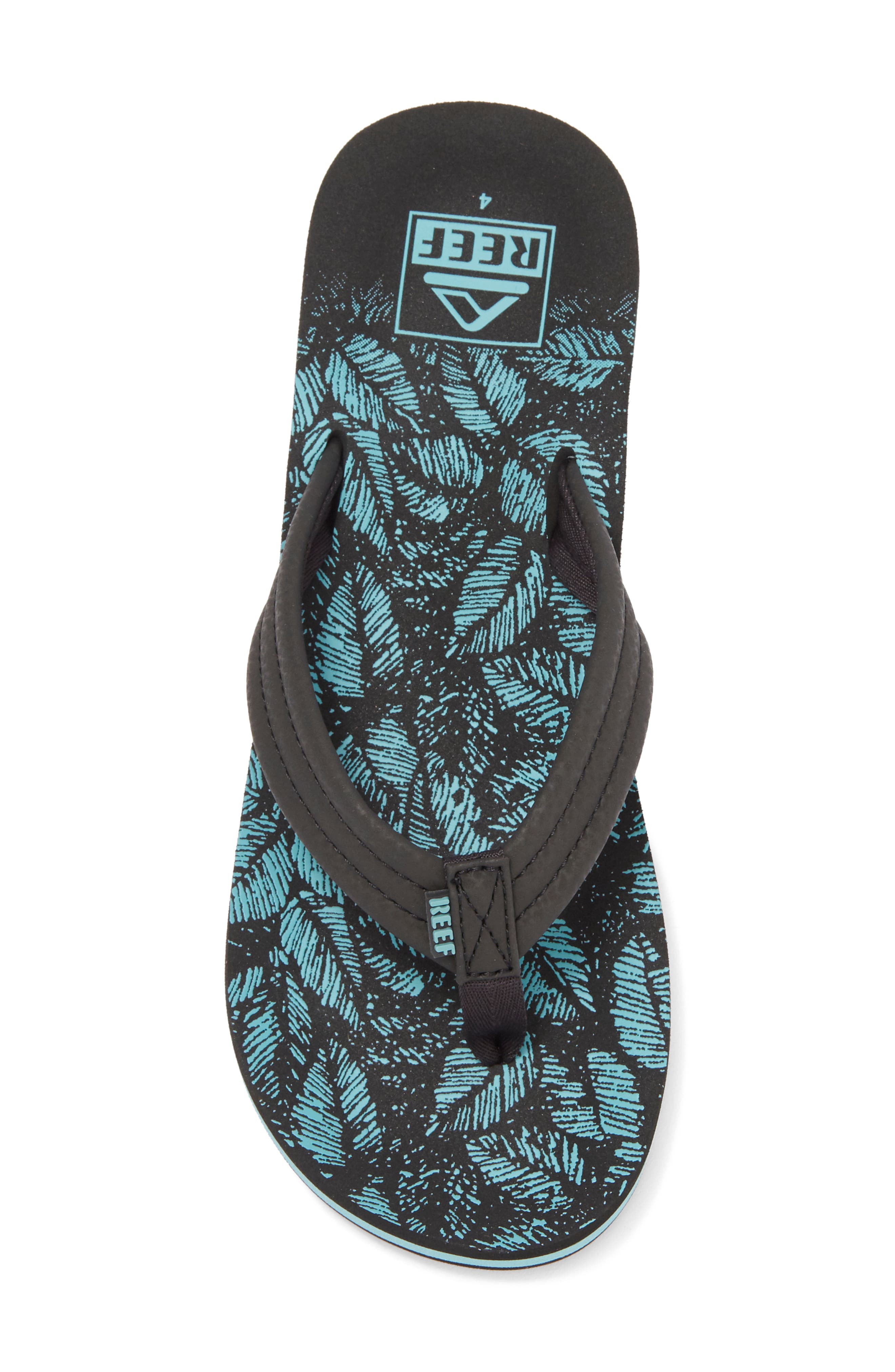 Reef Kids' Ahi Flip Flop, Alternate, color, Aquifer Palm