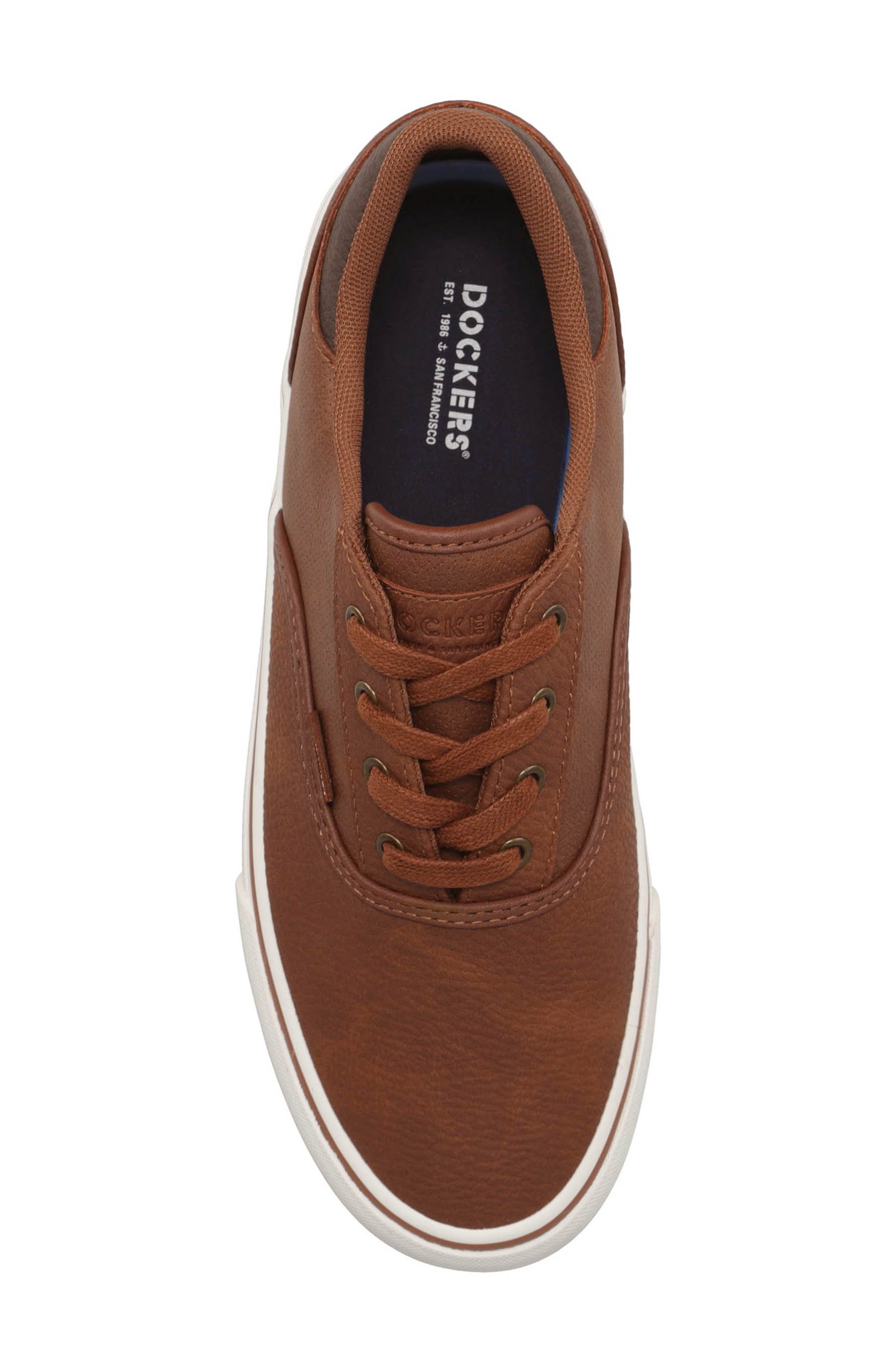 Dockers<sup>®</sup> Estes Wax Low Profile Lace Up Sneaker, Alternate, color, Tan/ Brown