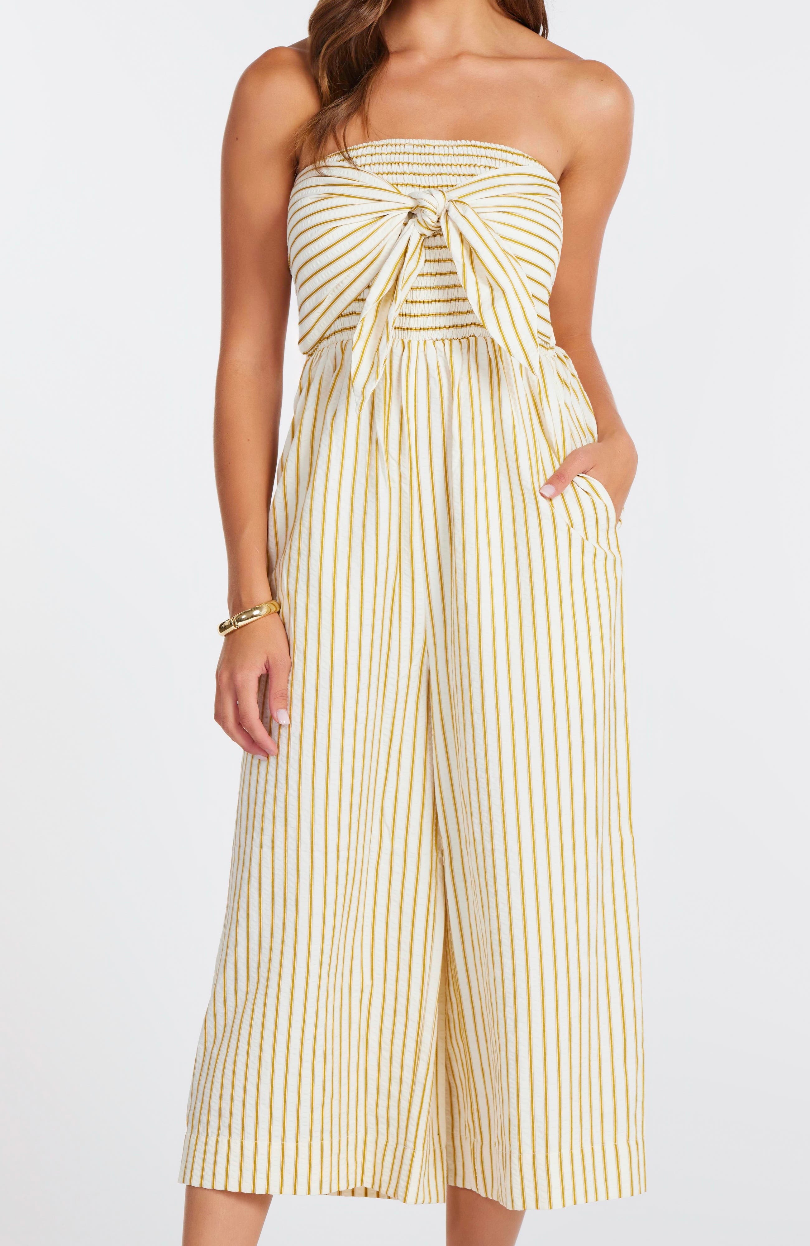 selected Citron Serene Stripe