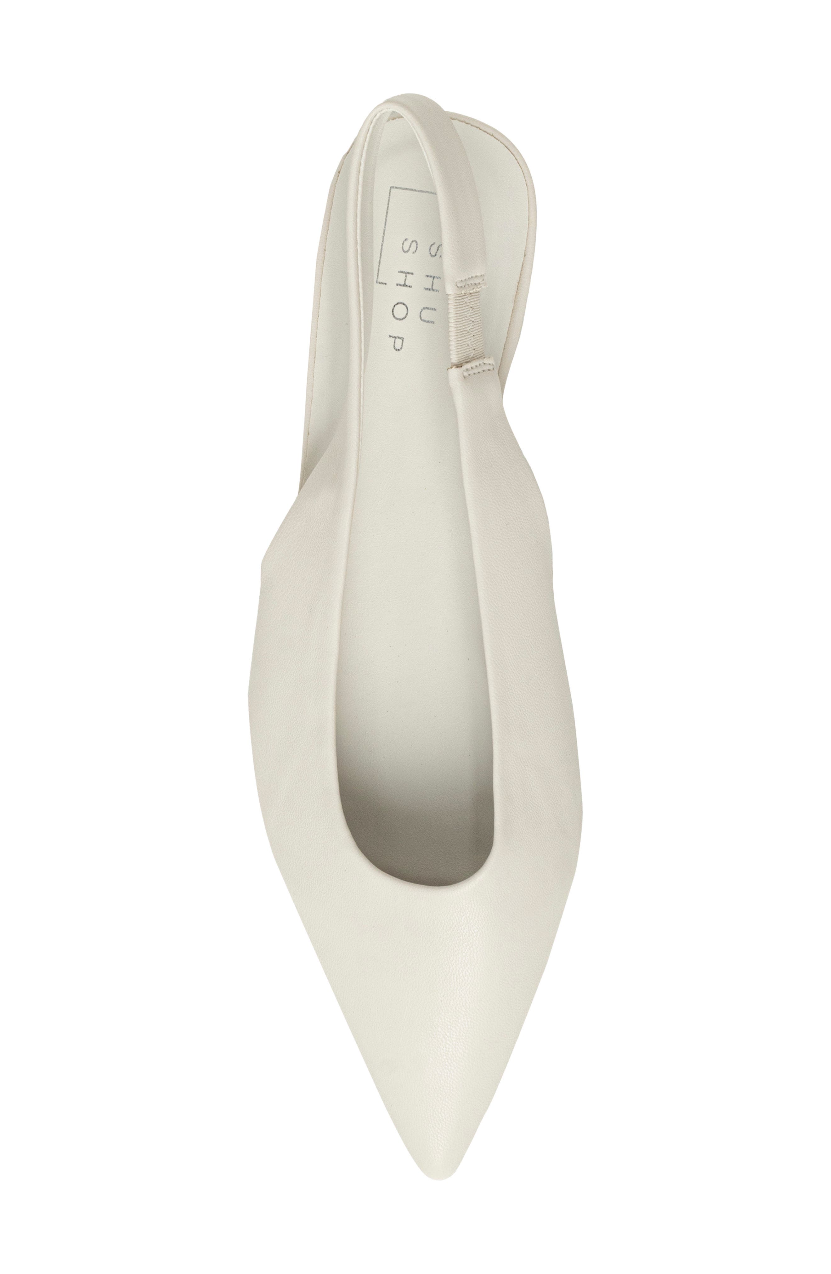 Amelia Slingback Flat, Alternate, color, BONE
